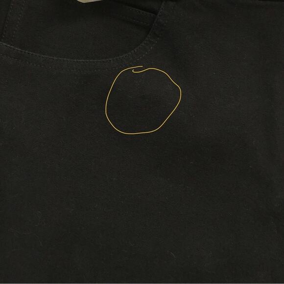 St. John Black Denim Jeans High Rise Boot Cut Straight Yellow Label - Picture 7 of 7